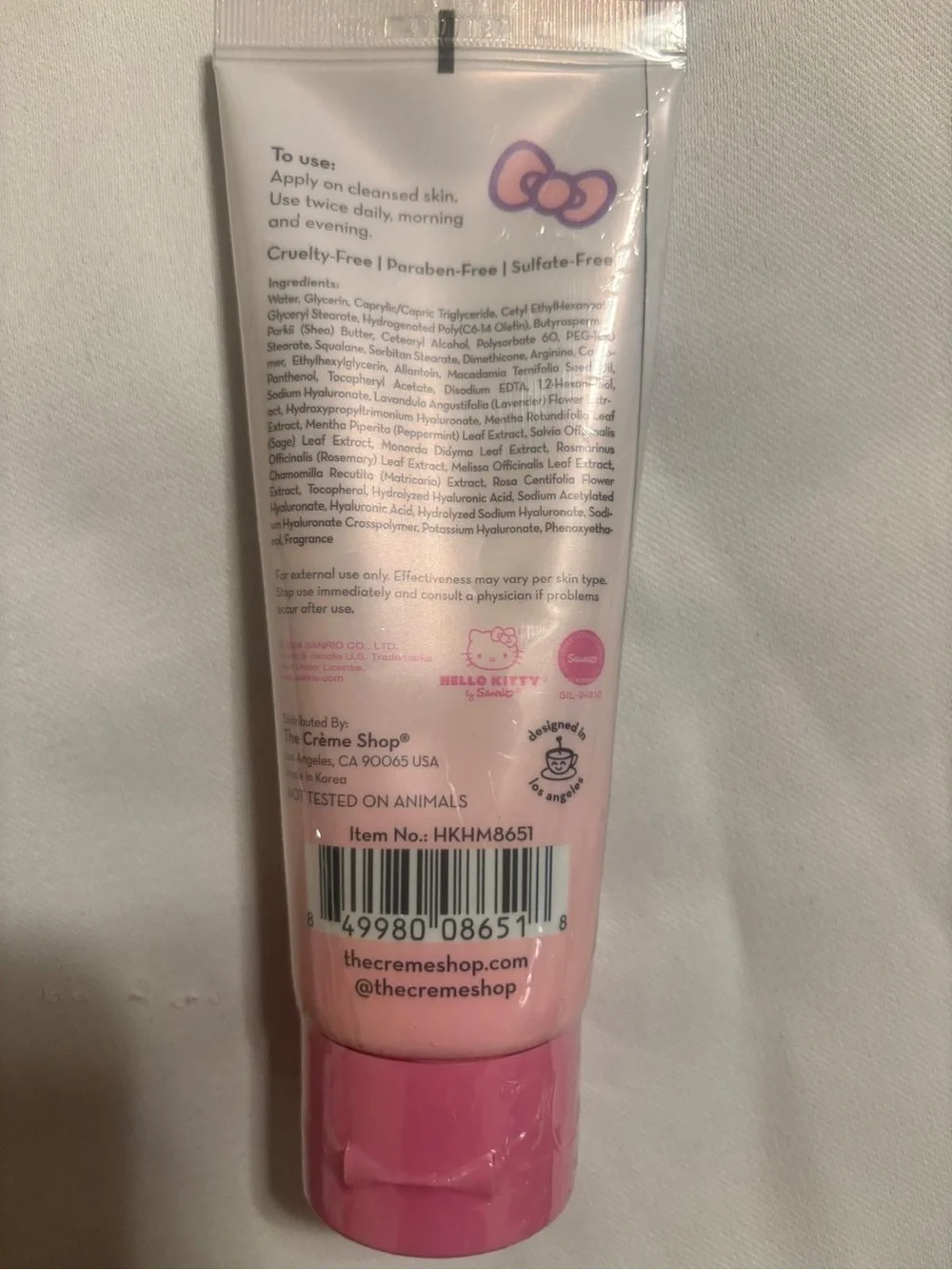 Hello Kitty Pink Daily Double Cleanse & Hydration Duo